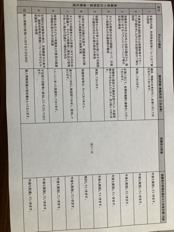 自己評価表４